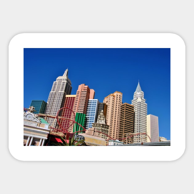 New York New York Las Vegas America Sticker by AndyEvansPhotos